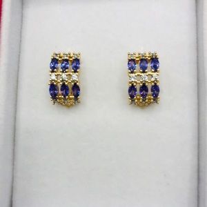 Jewelry, gold plated small hoop earrings